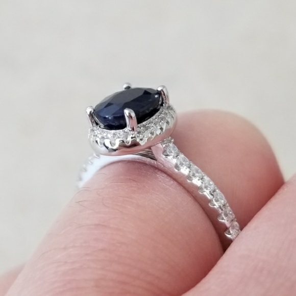 HOST PICK 💙 Sterling 1.5ct Natural Sapphire Ring - Picture 8 of 8